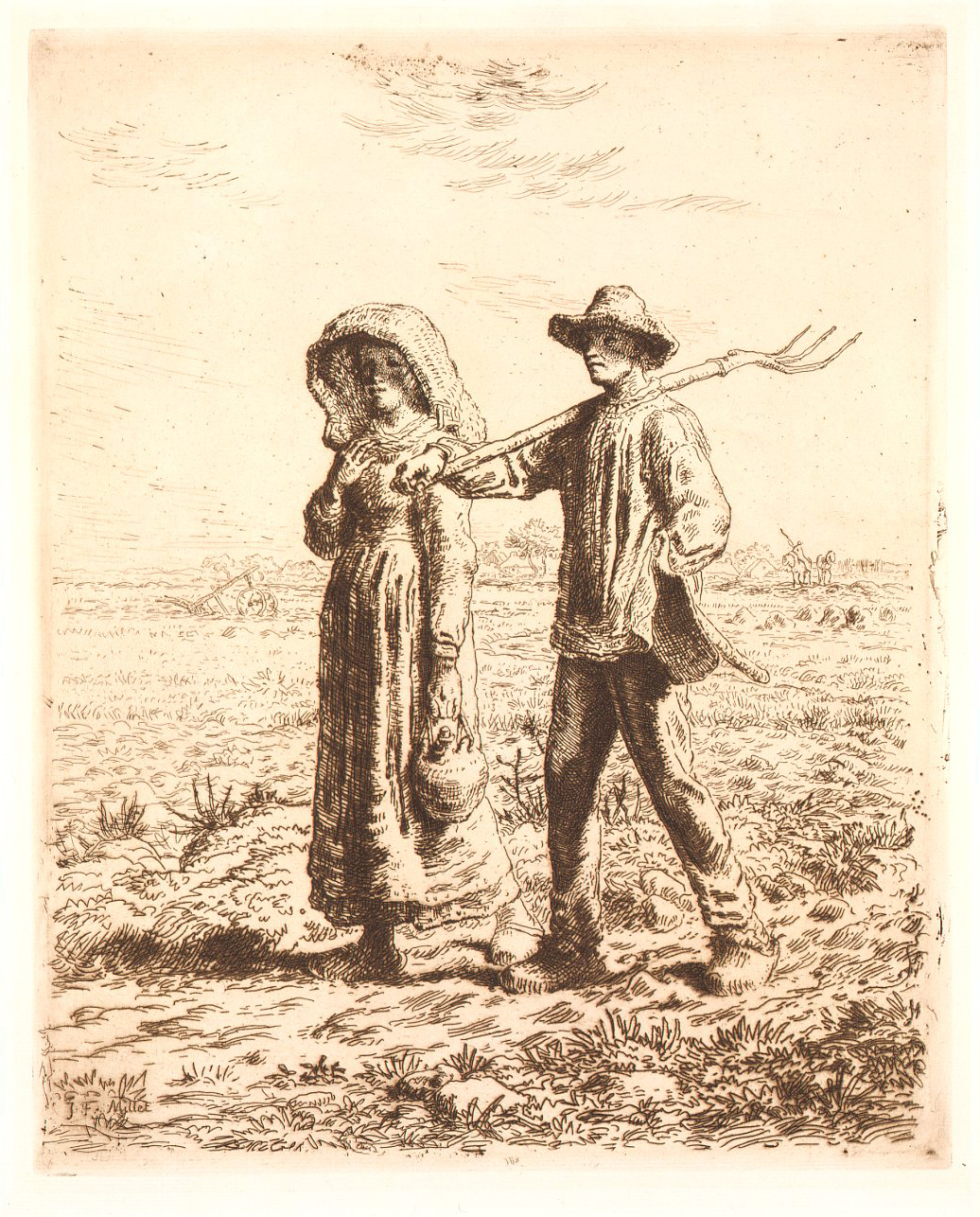 ジャン=フランソワ・ミレー《労働への出発》